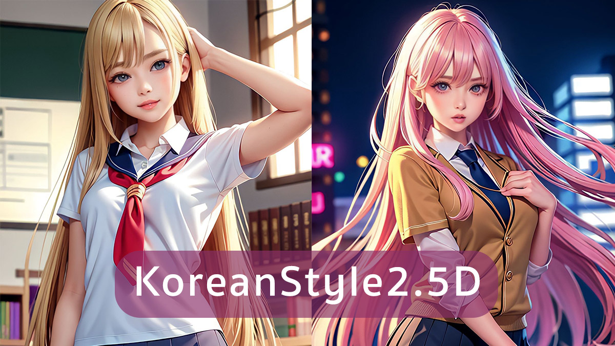 รีวิว KoreanStyle2.5D โมเดล AI วาดปกนิยายสไตล์เกาหลี