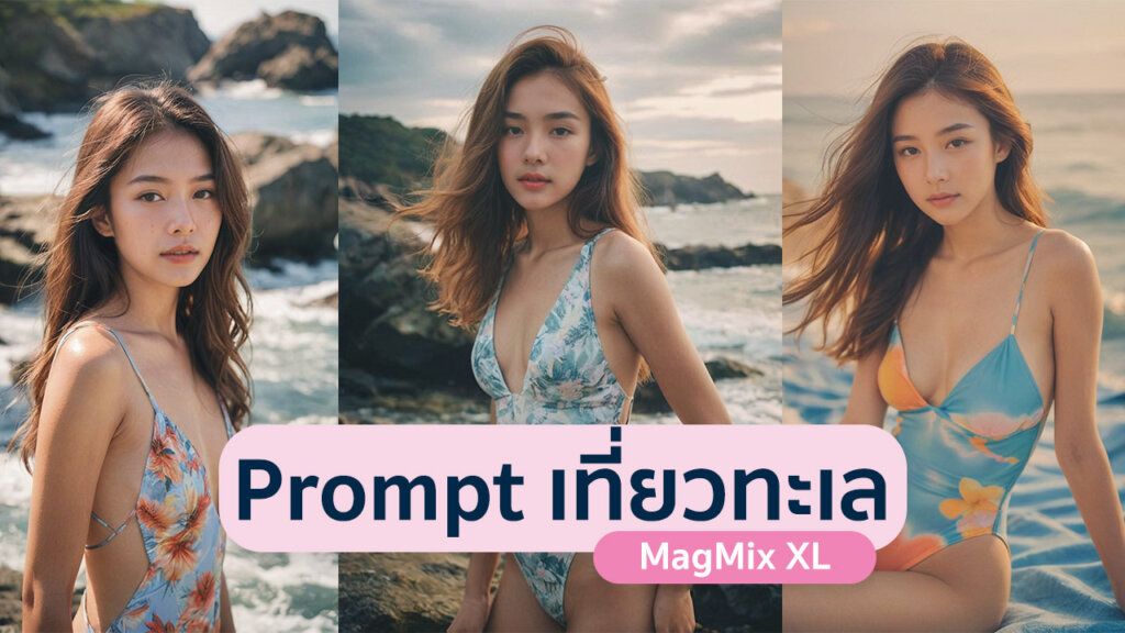 แจก 9 Prompt พานางแบบ MagMix XL เที่ยวทะเล